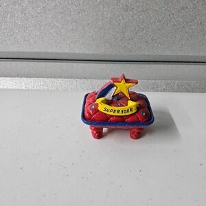 Clairs Superstar Ring Holder Trinket Dish Jewelry Display Red‎ Blue
